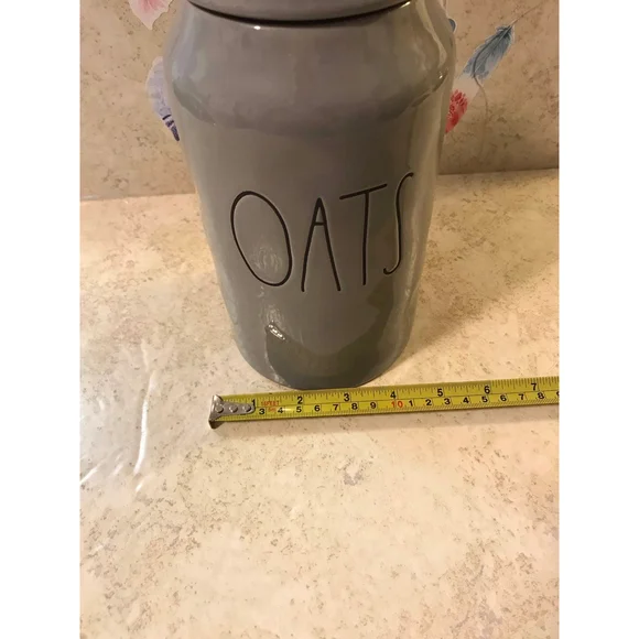 Rae Dunn Gray OATS Canister - Picture 7 of 7